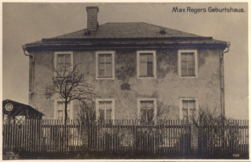 Regers  in , Postkarte (undatiert). – Max-Reger-Institut, Karlsruhe.